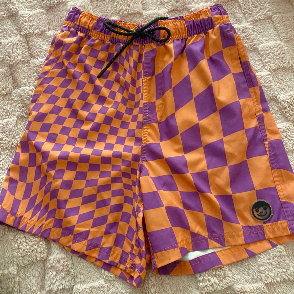 Neff Vibrant Purple and Orange Shorts